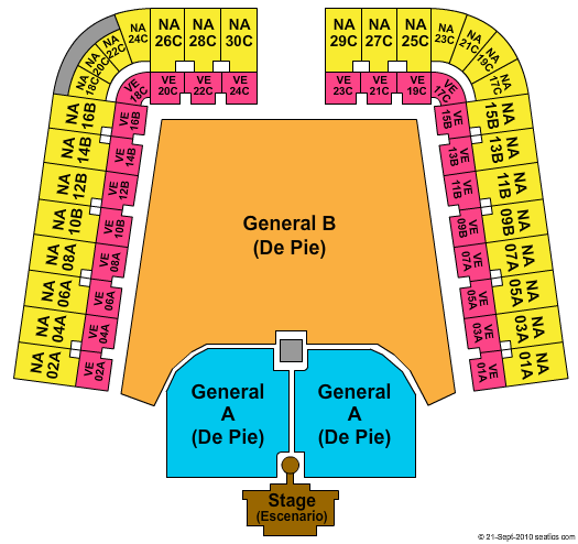 Estadio GNP Seguros Imagine Dragons Seating Chart